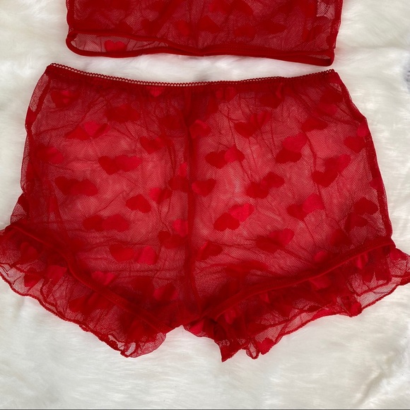 Intimates & Sleepwear 2 Pcs Babydoll Lingerie Booty Shorts Set W